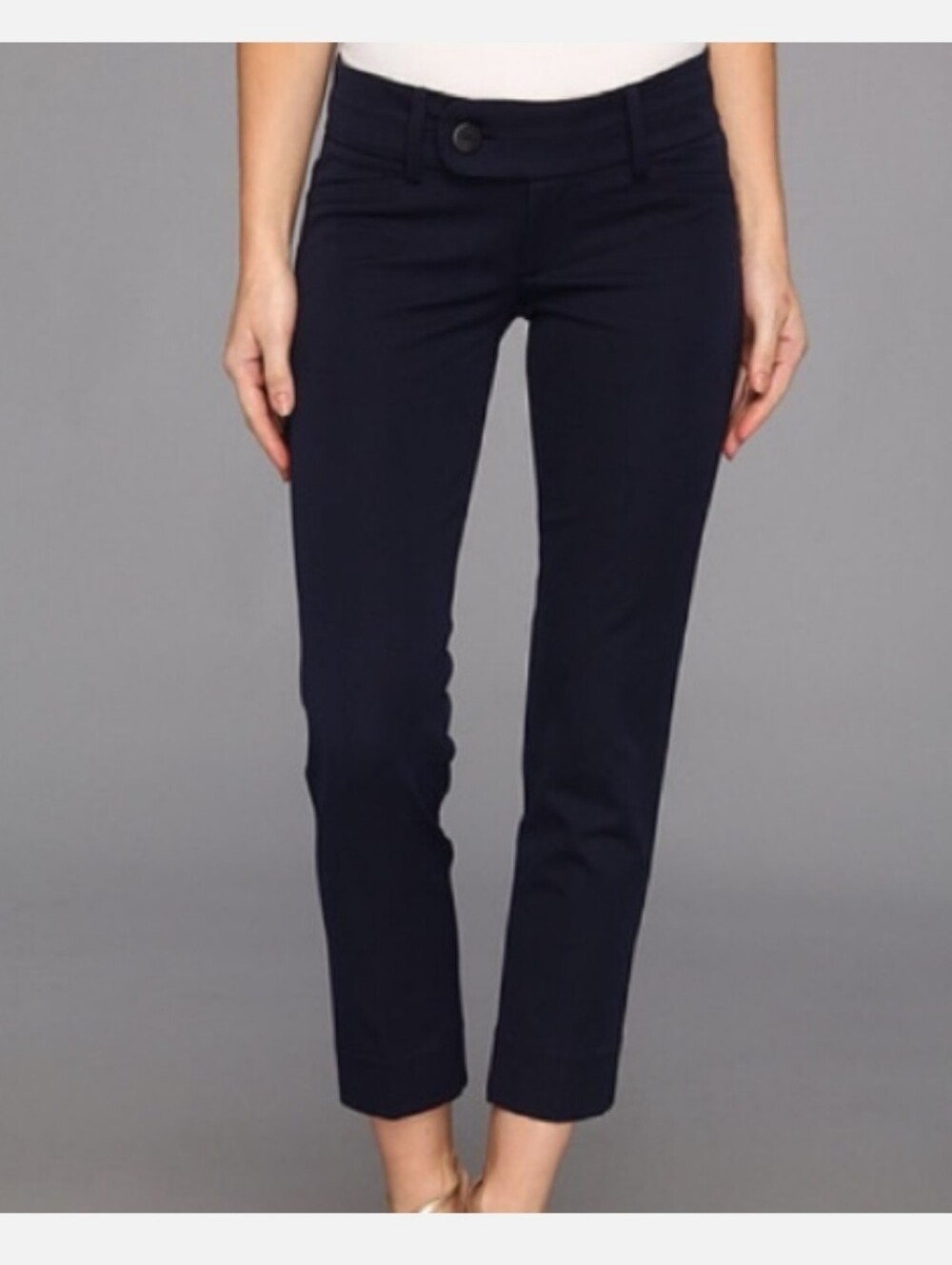 Lilly Pulitzer Luxury Capri Black Low Rise Skinny Cropped Ankle Pants Size 0